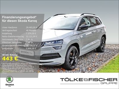 gebraucht Skoda Karoq Sportline 1.5 TSI DSG LED ACC NAVI Panoramad