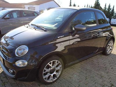 Gebraucht Fiat 500C Sport 69 PS (50 kW) 2021 Vesuvio schwarz Cabrio