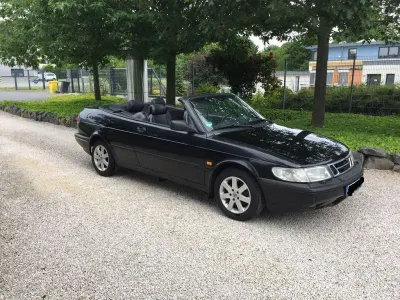 Usata Saab 900 Cabriolet 170 CV (125 kW) 1994 Nero Cabrio