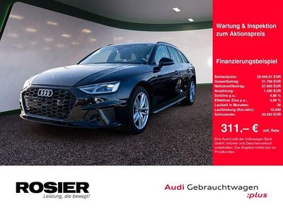 Mythosschwarz metallic Gebraucht 2023 Audi A4 S-Line Kombi | 29.440 € (Fairer Preis)