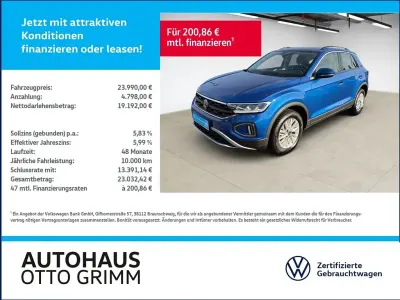 Gebraucht VW T-Roc Life 116 PS (85 kW) 2024 Ravennablau metallic (metallic) SUV