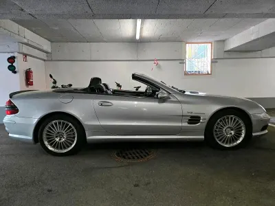 Używany Mercedes SL55 AMG AMG 500 KM (367 kW) 2004 Srebrny Kabriolet