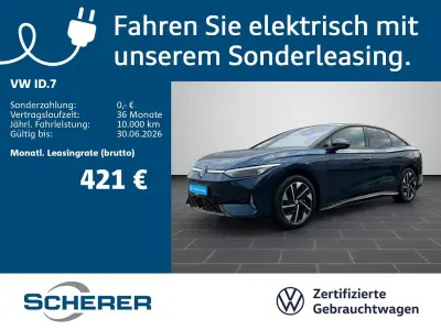 Gebraucht VW ID.7 GTX 250 kW (340 PS) 2025 Aquamarinblau metallic schwarz (metallic) Limousine