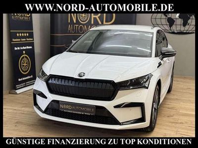 Moonweiss metallic Gebraucht 2021 Skoda Enyaq iV SportLine SUV | 26.700 € (Teuer)