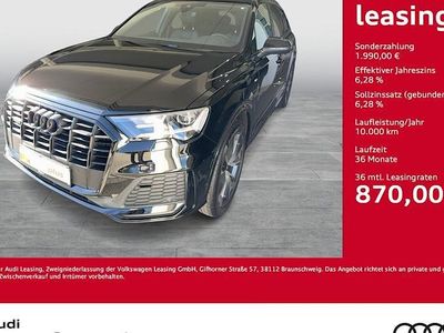 Second-hand Audi Q7 S-Line 286 CP (210 kW) 2023 Negru SUV