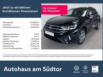 Brugt VW T-Roc R-line 150 HK (110 kW) 2025 Sort SUV