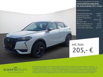 Begagnad DS Automobiles DS3 Performance Line Plus 131 HK (96 kW) 2023 Vit Halvkombi