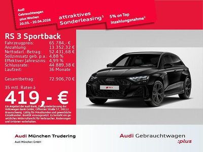 Gebraucht Audi RS3 Sport 400 PS (294 kW) 2025 Schwarz Limousine