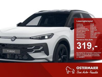 Pure white uni / schwarz uni Neu 2025 VW T-Roc Style SUV | 38.680 € (Teuer)