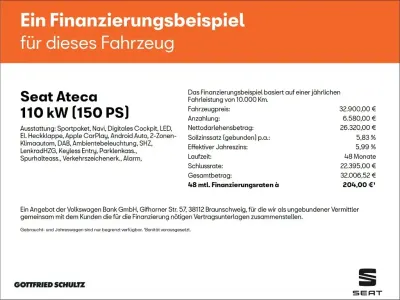 Neu Seat Ateca FR 150 PS (110 kW) 2026 Weiss SUV