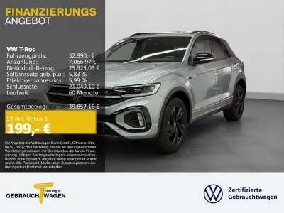Nuova VW T-Roc R-line 150 CV (110 kW) 2025 Argento SUV