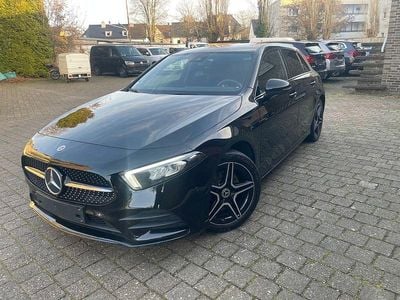 Nachtschwarz Gebraucht 2022 Mercedes A250 AMG line Limousine | 20.990 € (Superpreis)