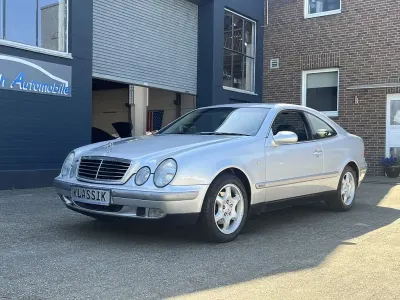 Brugt Mercedes CLK200 Elegance 136 HK (100 kW) 1998 Sølv Coupe