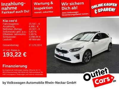 Gebraucht Kia Ceed Platinum Edition 140 PS (102 kW) 2018 Deluxe weiss metallic Kleinwagen