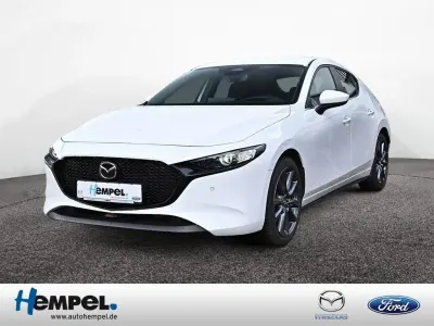 Gebraucht Mazda 3 Exclusive-Line 150 PS (110 kW) 2023 Weiss / arctic white Limousine