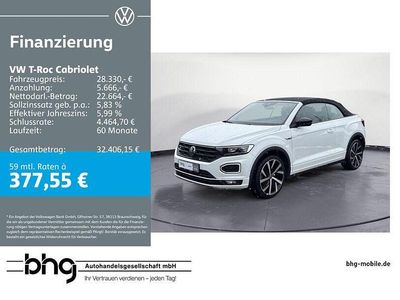 Gebraucht VW T-Roc R-line 150 PS (110 kW) 2022 Weiß SUV