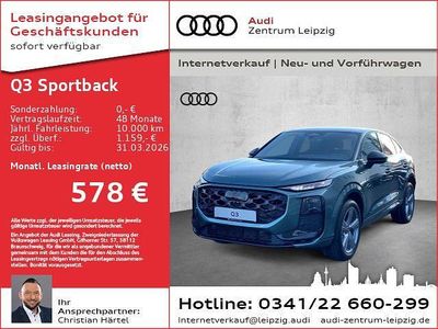 Neu Audi Q3 Sportback S-Line 204 PS (150 kW) 2025 Grün SUV