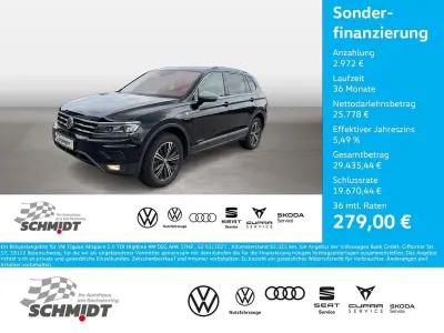 Gebraucht VW Tiguan Allspace Highline 150 PS (110 kW) 2021 Schwarz SUV