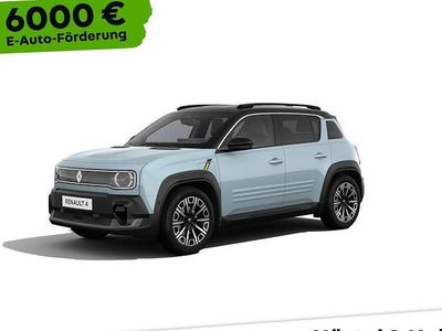 Neu Renault 4 E-Tech Iconic 110 kW (150 PS) 2025 Kumulusblau mit schwarzem dach (blau) SUV