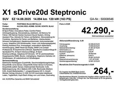 Usata BMW X1 Performance 163 CV (119 kW) 2025 Blu SUV