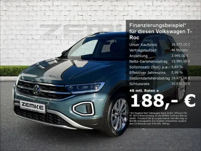 Gebraucht VW T-Roc Style 110 PS (80 kW) 2022 Blau SUV