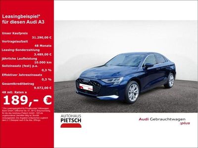 Gebraucht Audi A3 Advanced 116 PS (85 kW) 2024 Blau Limousine