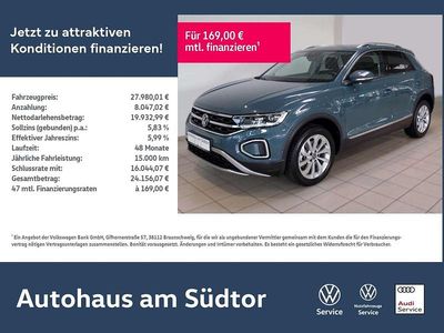 Gebraucht VW T-Roc Style 150 PS (110 kW) 2023 Petroleum blau metallic (metallic) SUV