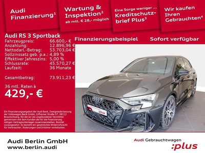 Gebraucht Audi RS3 400 PS (294 kW) 2025 Mythosschwarz metallic Limousine