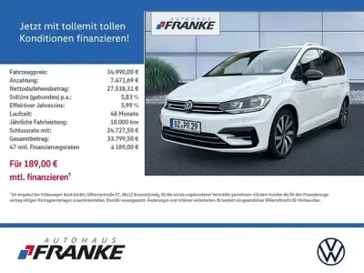 Używany VW Touran Goal 150 KM (110 kW) 2025 Biały Minivan