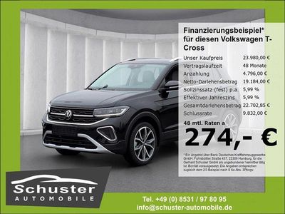Gebraucht VW T-Cross Style 116 PS (85 kW) 2025 Schwarz SUV