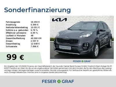 Gebraucht Kia Sportage GT-Line 185 PS (136 kW) 2017 Winchestergrau met. SUV