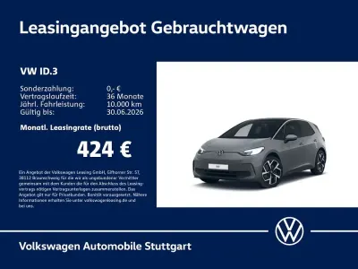Gebraucht VW ID.3 Pro 150 kW (204 PS) 2024 Mondsteingrau/schwarz Kleinwagen