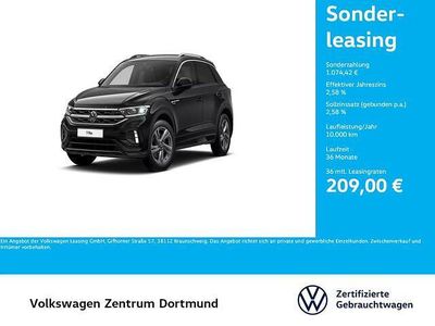 Second-hand VW T-Roc R-line 150 CP (110 kW) 2024 Negru SUV