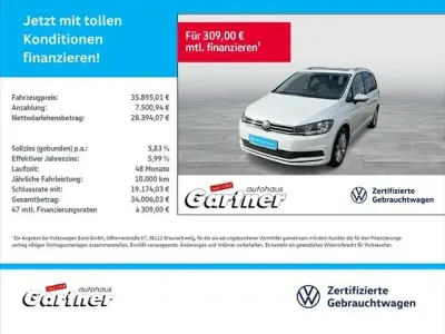 Gebraucht VW Touran Move 150 PS (110 kW) 2023 Oryxweiß perlmutteffekt Van / Kleinbus