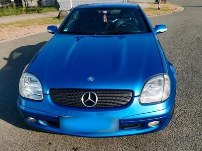 Gebraucht Mercedes SLK200 163 PS (119 kW) 2000 Blau Cabrio