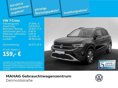 Gebraucht VW T-Cross Goal 116 PS (85 kW) 2024 Deep black perleffekt SUV
