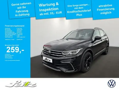 Gebraucht VW Tiguan R-line 150 PS (110 kW) 2022 Schwarz SUV