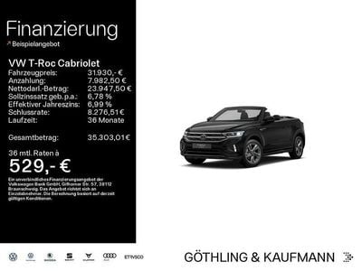 Gebraucht VW T-Roc Cabriolet R-line 150 PS (110 kW) 2025 Deep black perleffekt Cabrio