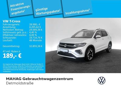 Silber Gebraucht 2025 VW T-Cross R-line SUV | 28.481 € (Fairer Preis)