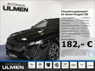 Occasion Peugeot 308 Allure 131 PK (96 kW) 2024 Zwart Sedan