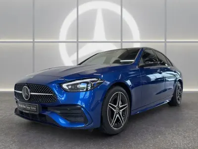 Brugt Mercedes C300e AMG 204 HK (150 kW) 2023 Blå Sedan