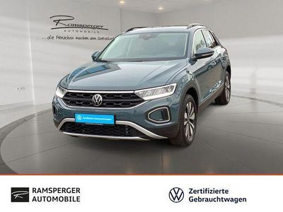 Gebraucht VW T-Roc Move 116 PS (85 kW) 2024 Blau (petroleum blue metallic) SUV