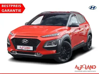 Gebraucht Hyundai Kona 177 PS (130 kW) 2020 Tangerinecometmet./darkknightgra (metallic) SUV