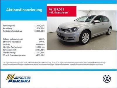 Silber Gebraucht 2017 VW Golf VII Allstar Limousine | 13.990 € (Fairer Preis)