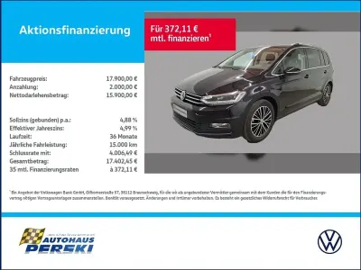 Brugt VW Touran Highline 150 HK (110 kW) 2017 Sort MPV