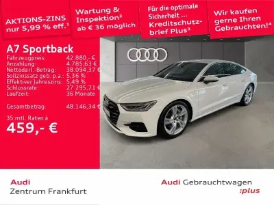 Gebraucht Audi A7 S-Line 299 PS (219 kW) 2023 Ibisweiß/ibisweiß Limousine