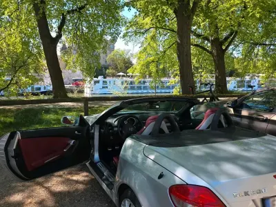 Usata Mercedes SLK200 163 CV (119 kW) 2006 Argento Cabrio