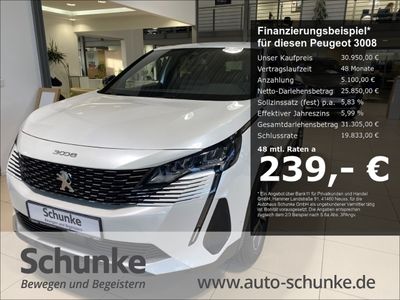 gebraucht Peugeot 3008 Allure Pack 1.2 PureTech 130 EU6d Navi digitales Cockpit Scheinwerferreg. LED