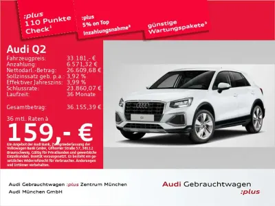 Gebraucht Audi Q2 Advanced 150 PS (110 kW) 2025 Gletscherweiß metallic SUV