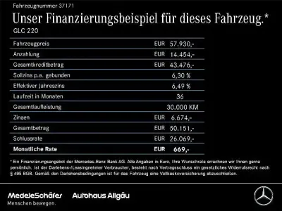 Gebraucht Mercedes GLC220 AMG 197 PS (144 kW) 2025 Weiß SUV
